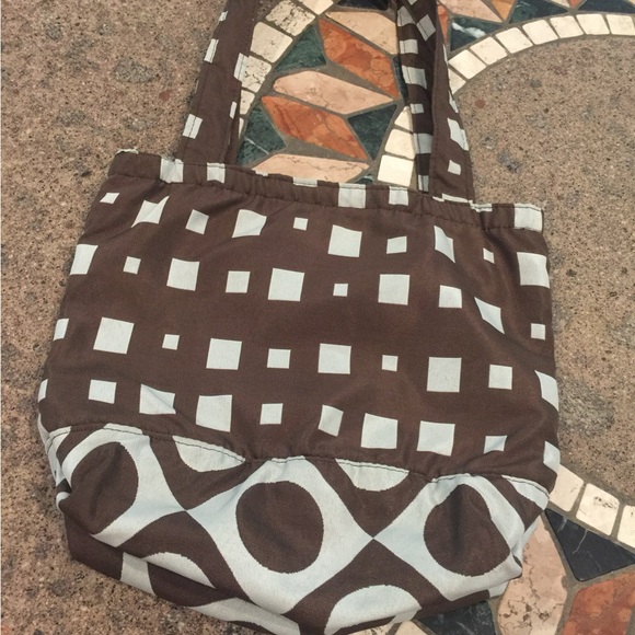 Small Tote Bag Geometric Pattern Carry All - Picture 7 of 9